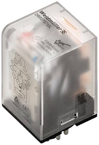 Weidmüller DRR373110L Steckrelais 110 V/DC 10 A 3 Wechsler 10 St.