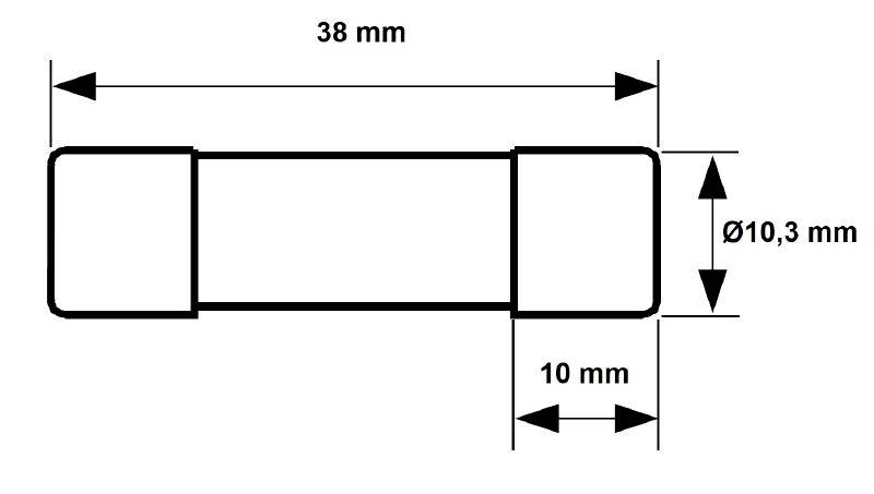 Weidmüller 2783230000 FUSE 10X38 10A 1000 VDC GPV Feinsicherung (Ø x L) 10.3mm x 38mm 10A 1000 V/DC Inhalt 10St.