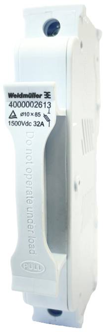 Weidmüller 4000002613 FUSEHOLDER WSFH 10X85 1K5V Sicherungshalter Passend für (Sicherungen) Photovoltaik-Sicherung 10St.