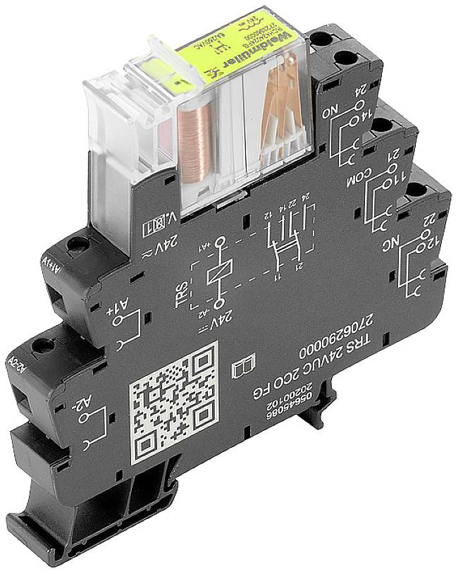 Weidmüller TRS 24VUC 2CO FG Koppelrelais 6A 2 Wechsler 5St.