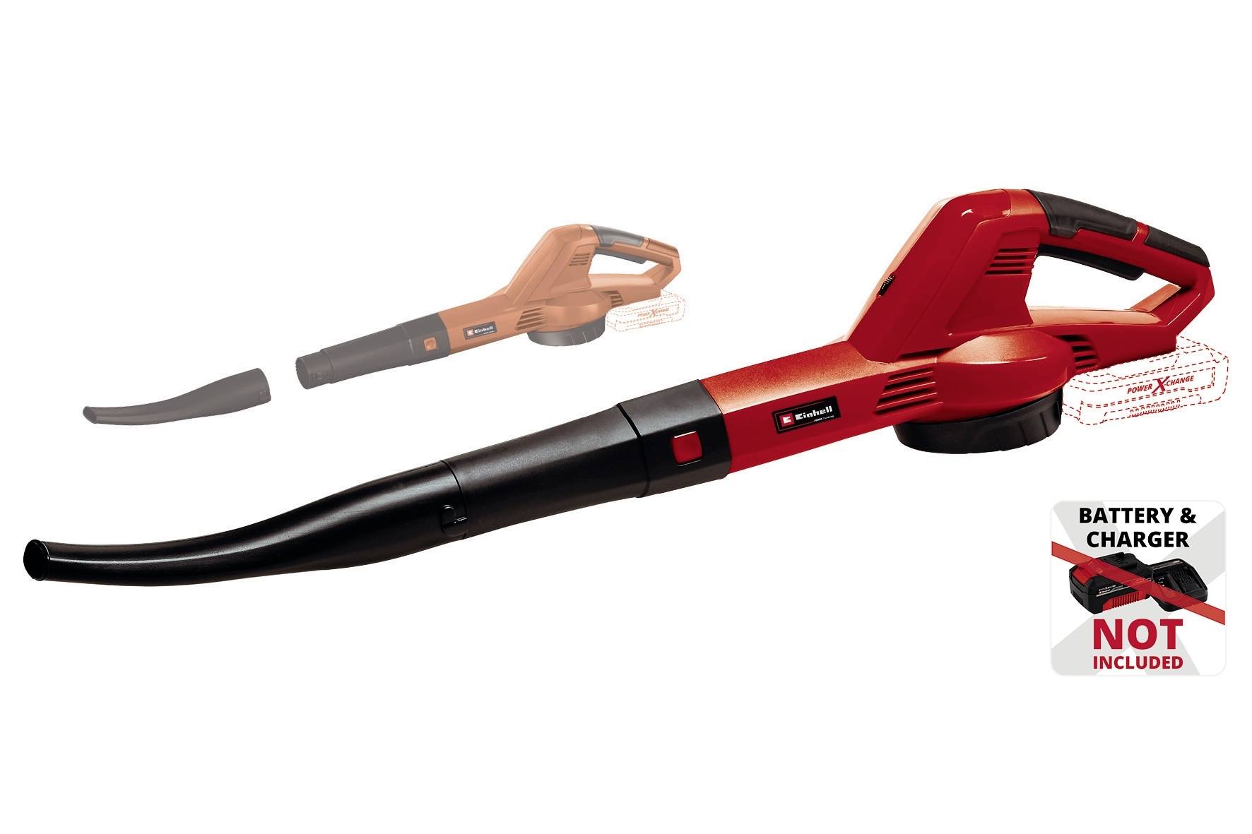 Einhell 3433541 GE-CL 18/1 Li E-Solo Power X-Change Akku Laubbläser Softgriff, ohne Akku, ohne Ladegerät