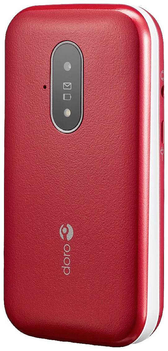 doro 6820 Senioren-Klapp-Handy mit Ladestation Rot