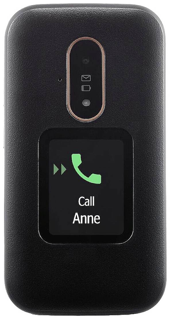 doro 6880 Senioren-Klapp-Handy mit Ladestation Schwarz