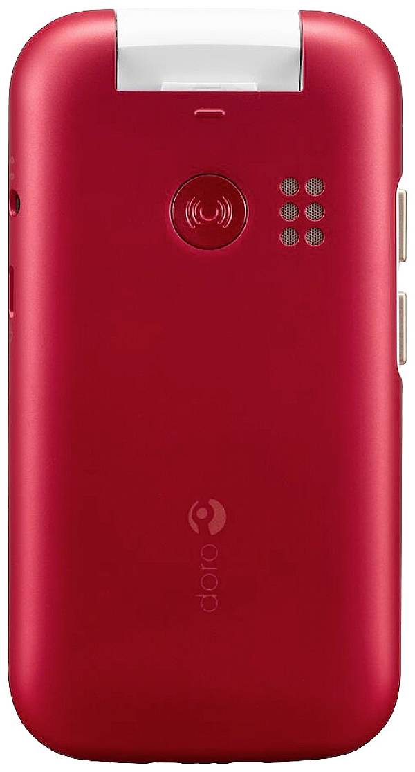 Doro 6880 Senioren-Klapp-Handy mit Ladestation Rot