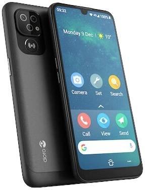Doro 8100 Plus Senioren-Smartphone IP54, mit Ladestation Schwarz