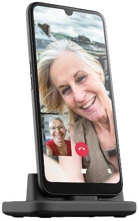 Doro 8100 Plus Senioren-Smartphone IP54, mit Ladestation Schwarz