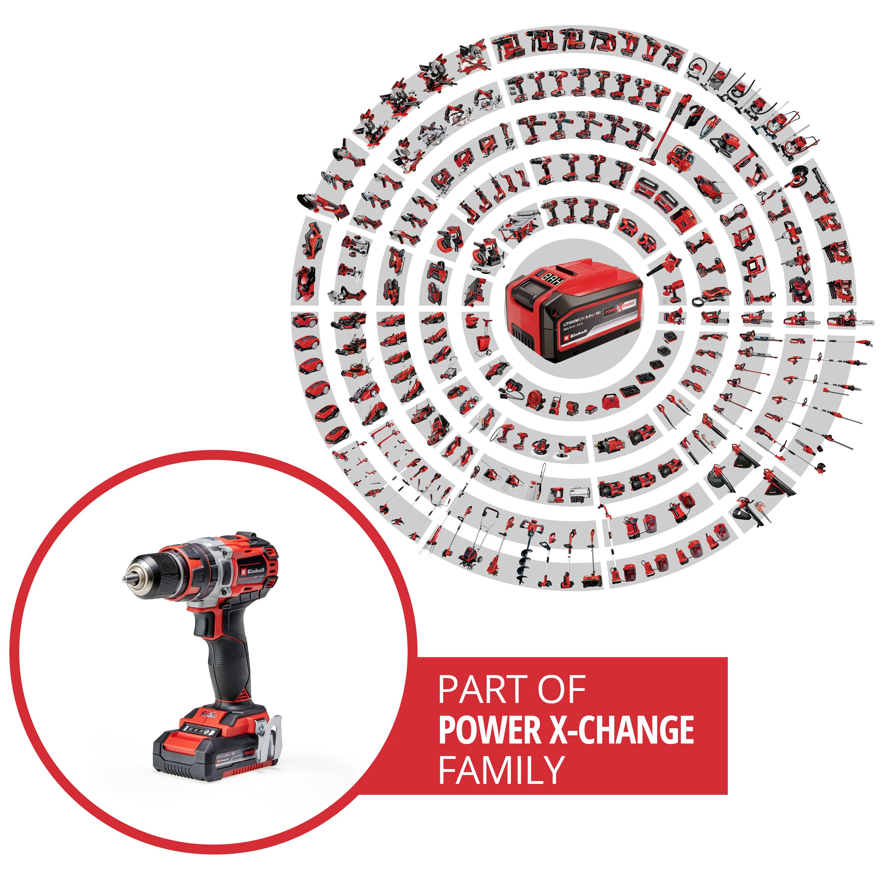 Einhell Professional TP-CD 18/50 Li-i BL (2x2,0Ah) 2-Gang-Akku-Schlagbohrschrauber inkl. Akku, inkl. Ladegerät, inkl. Koffer