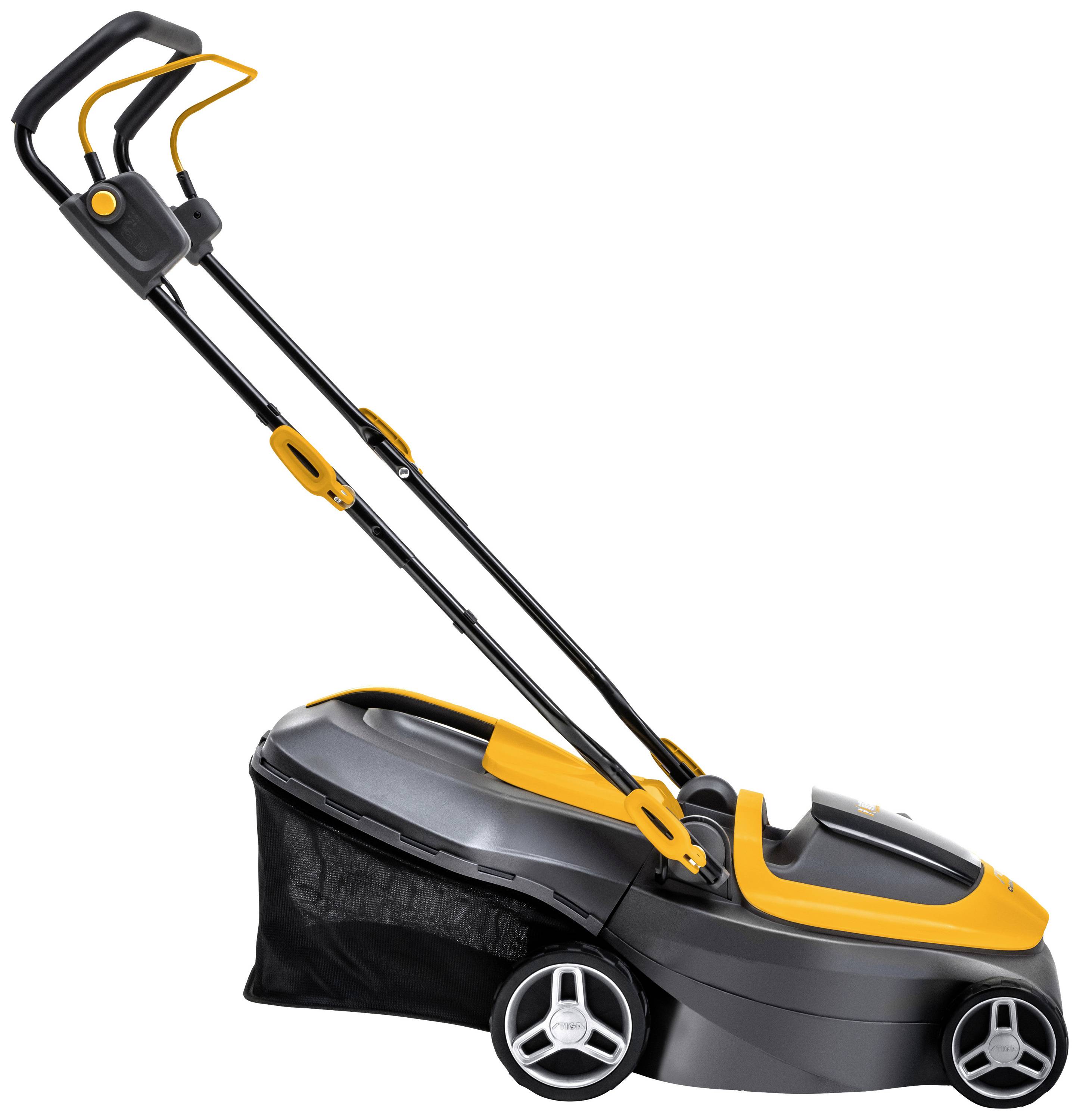 STIGA Collector 136e Akku Rasenmäher mit Schnitthöhenverstellung, inkl. Akku, inkl. Ladegerät 20 V Schnittbreite (max.) 34 cm Geeignet für Rase