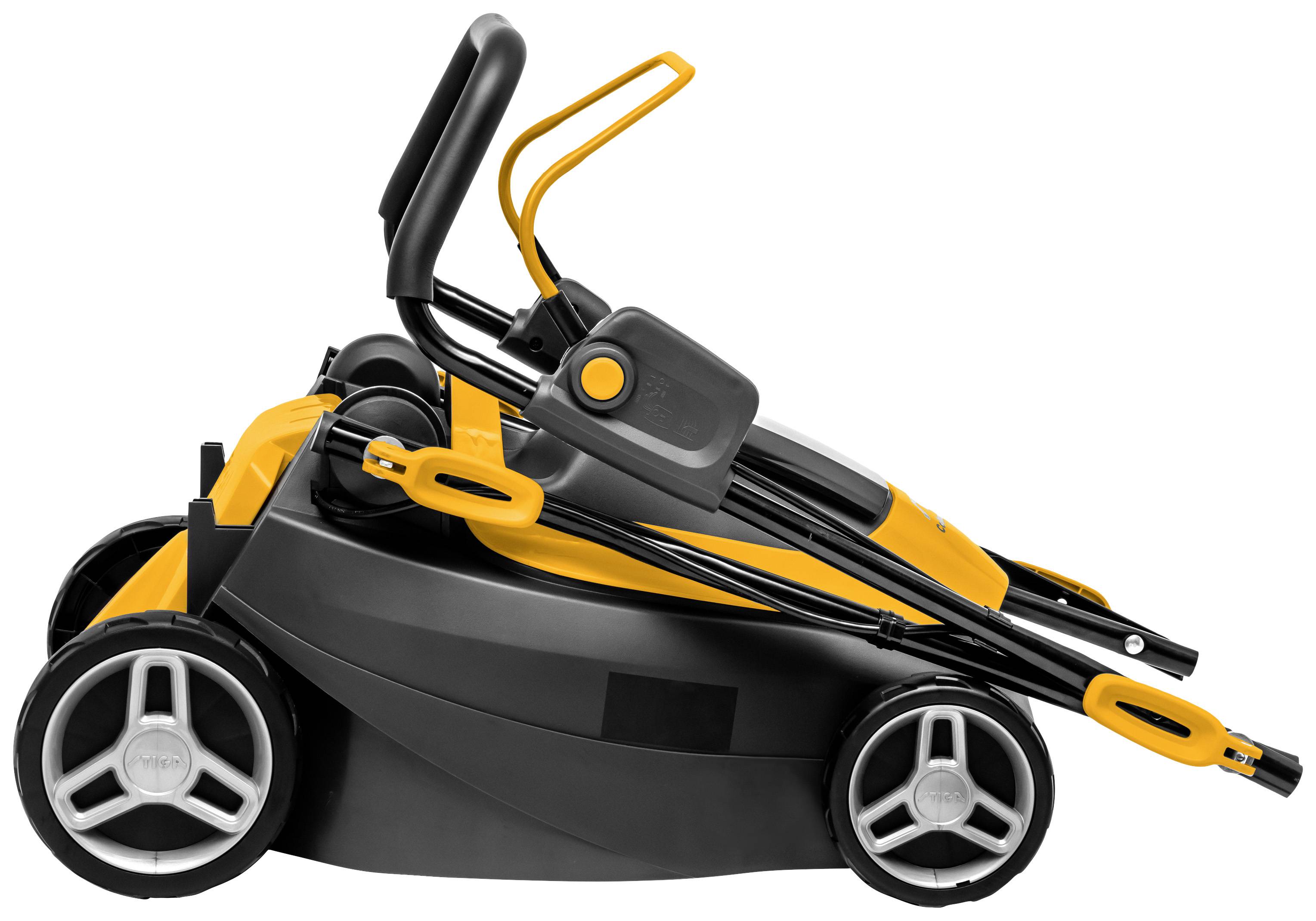 STIGA Collector 136e Akku Rasenmäher mit Schnitthöhenverstellung, inkl. Akku, inkl. Ladegerät 20 V Schnittbreite (max.) 34 cm Geeignet für Rase