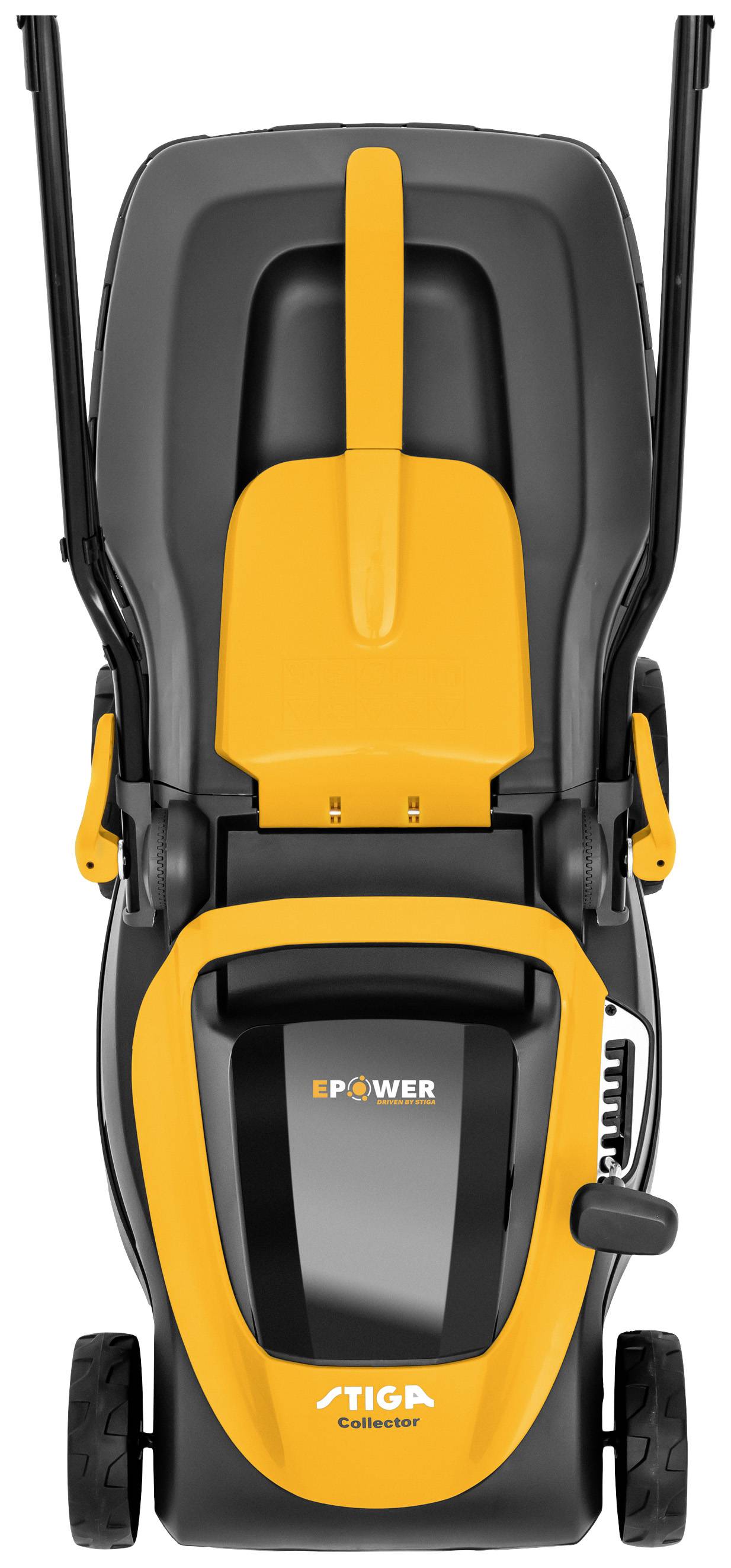 STIGA Collector 136e Akku Rasenmäher mit Schnitthöhenverstellung, inkl. Akku, inkl. Ladegerät 20 V Schnittbreite (max.) 34 cm Geeignet für Rase