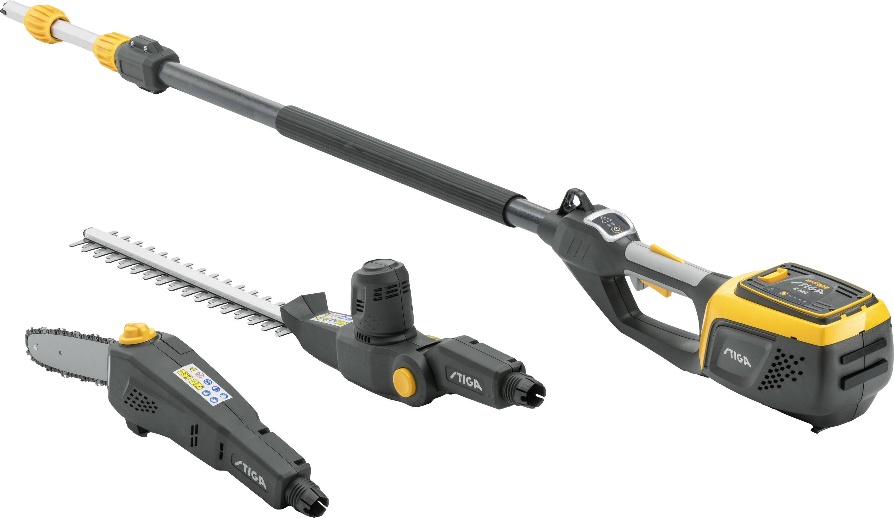 STIGA 278720008/ST3 MT 500e Akku Heckenschere, Hochentaster, Teleskopstiel ohne Akku, ohne Ladegerät 350 W 48 V Li-Ion