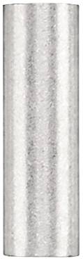 Ein zylindrisches, silberfarbenes Metallstück mit glatter Oberfläche, vertikal ausgerichtet.