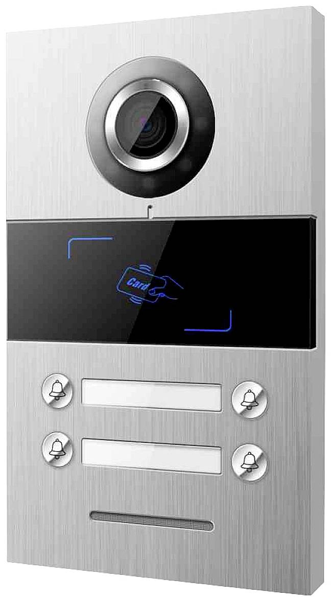 HHG Villa 4 AS Video-Türsprechanlage Außeneinheit Aluminium (gebürstet)