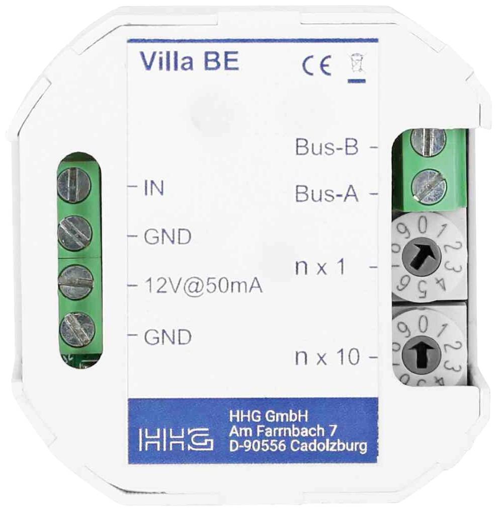 HHG Villa BE Türsprechanlagen-Zubehör Bus-Anschlussmodul Weiß