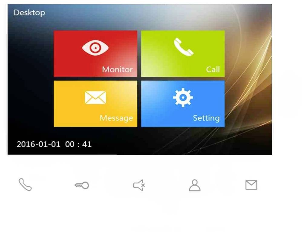 HHG Villa M Türsprechanlagen-Zubehör Monitor Weiß