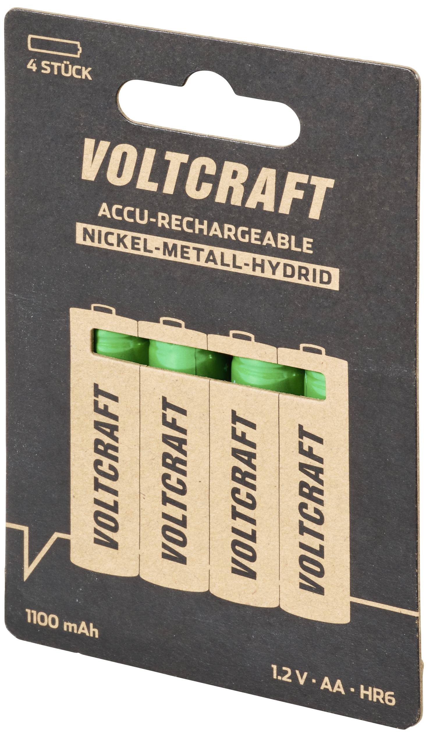 VOLTCRAFT HR06 Mignon (AA)-Akku NiMH 1100 mAh 1.2V 4St.