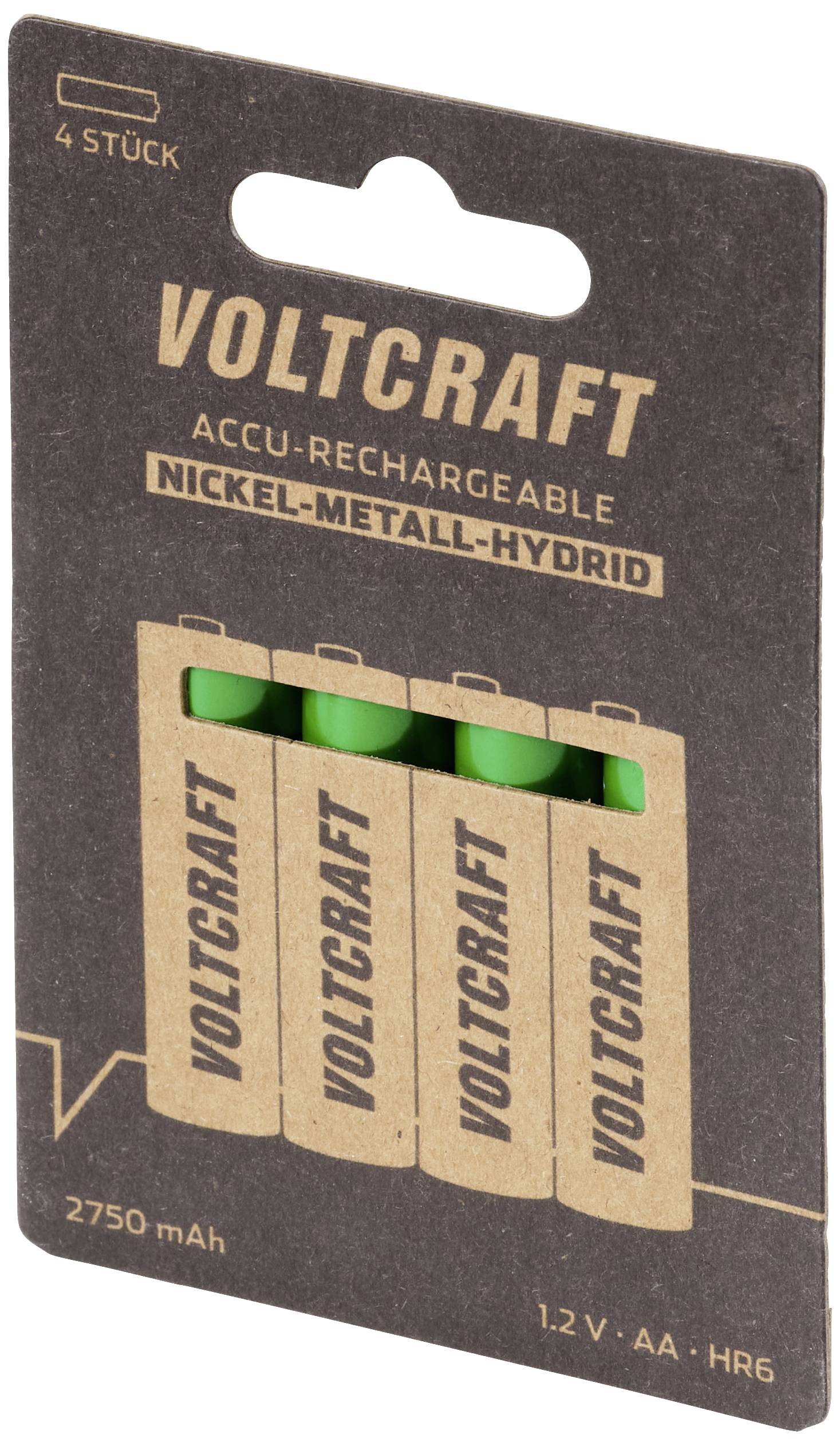 VOLTCRAFT HR06 Mignon (AA)-Akku NiMH 2750 mAh 1.2V 4St.