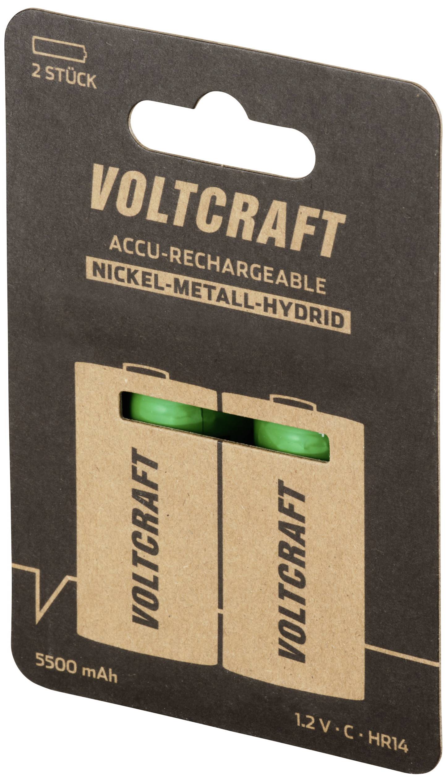 VOLTCRAFT HR14 Baby (C)-Akku NiMH 5500 mAh 1.2V 2St.