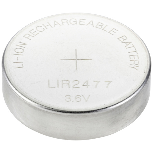 VOLTCRAFT Knopfzellen-Akku LIR 2477 Lithium 180 mAh 3.6V 1St.