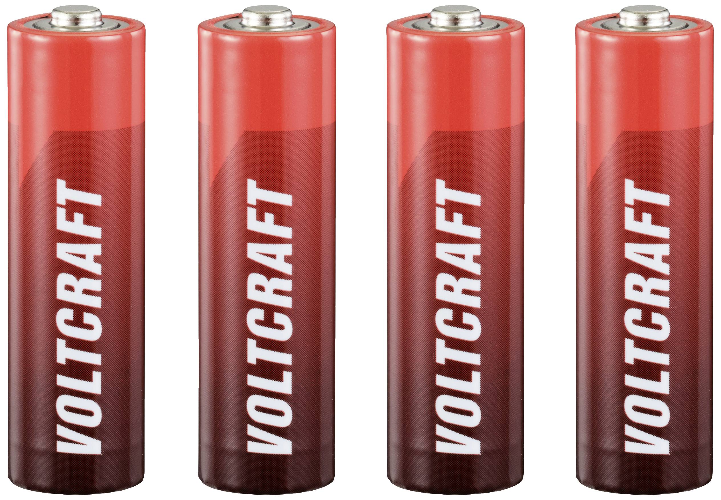 VOLTCRAFT Industrial LR6 Mignon (AA)-Batterie Alkali-Mangan 3000 mAh 1.5 V 4 St.