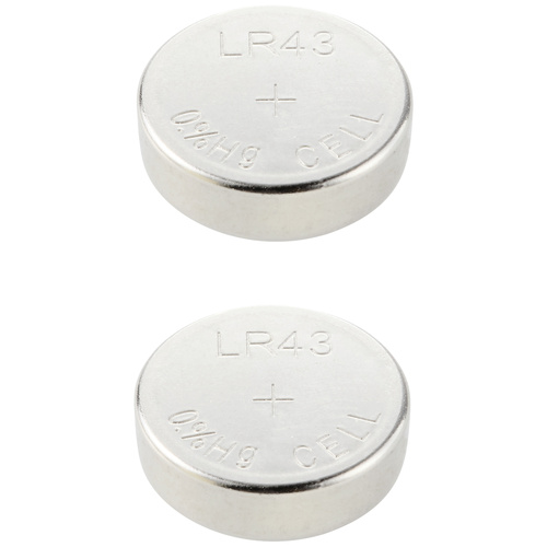VOLTCRAFT Pile bouton LR 43 1.5 V 2 pc(s) 100 mAh alcaline(s) AG12