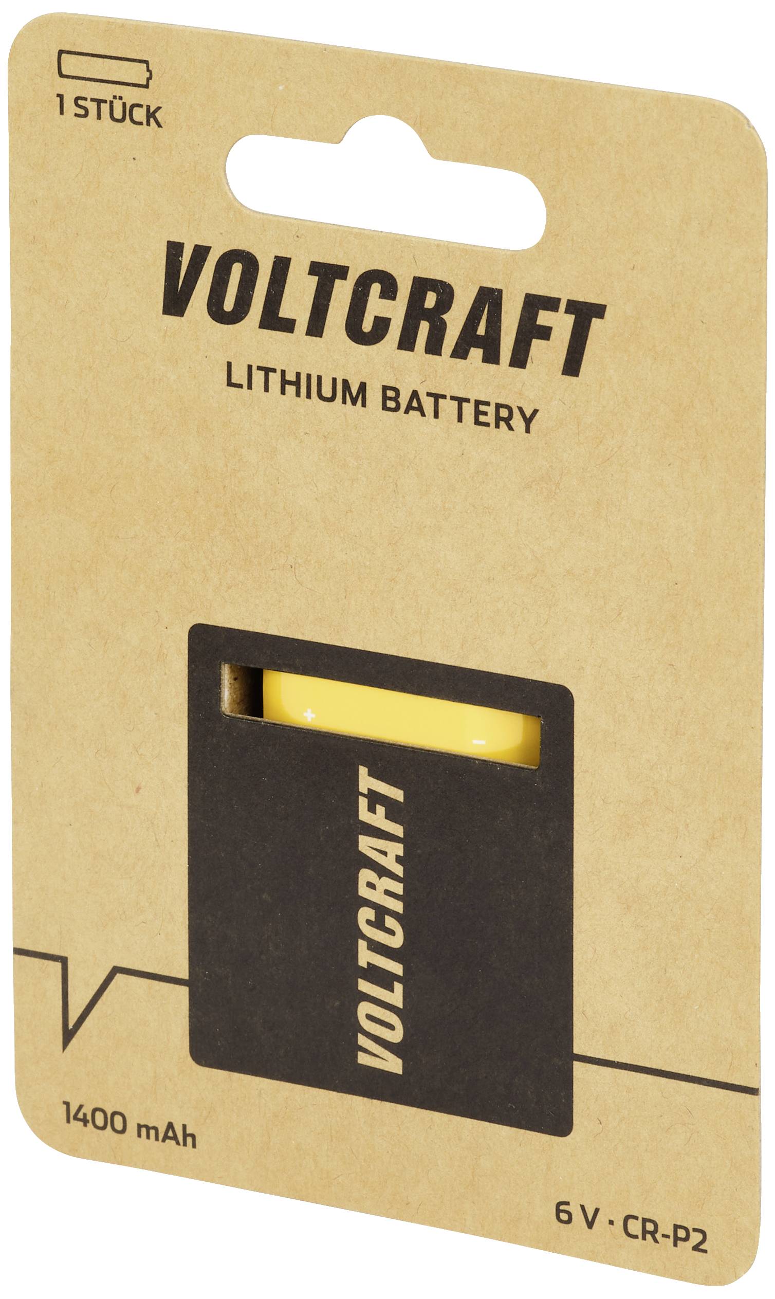 VOLTCRAFT CRP2 Fotobatterie CR-P 2 Lithium 1400 mAh 6V 1St.