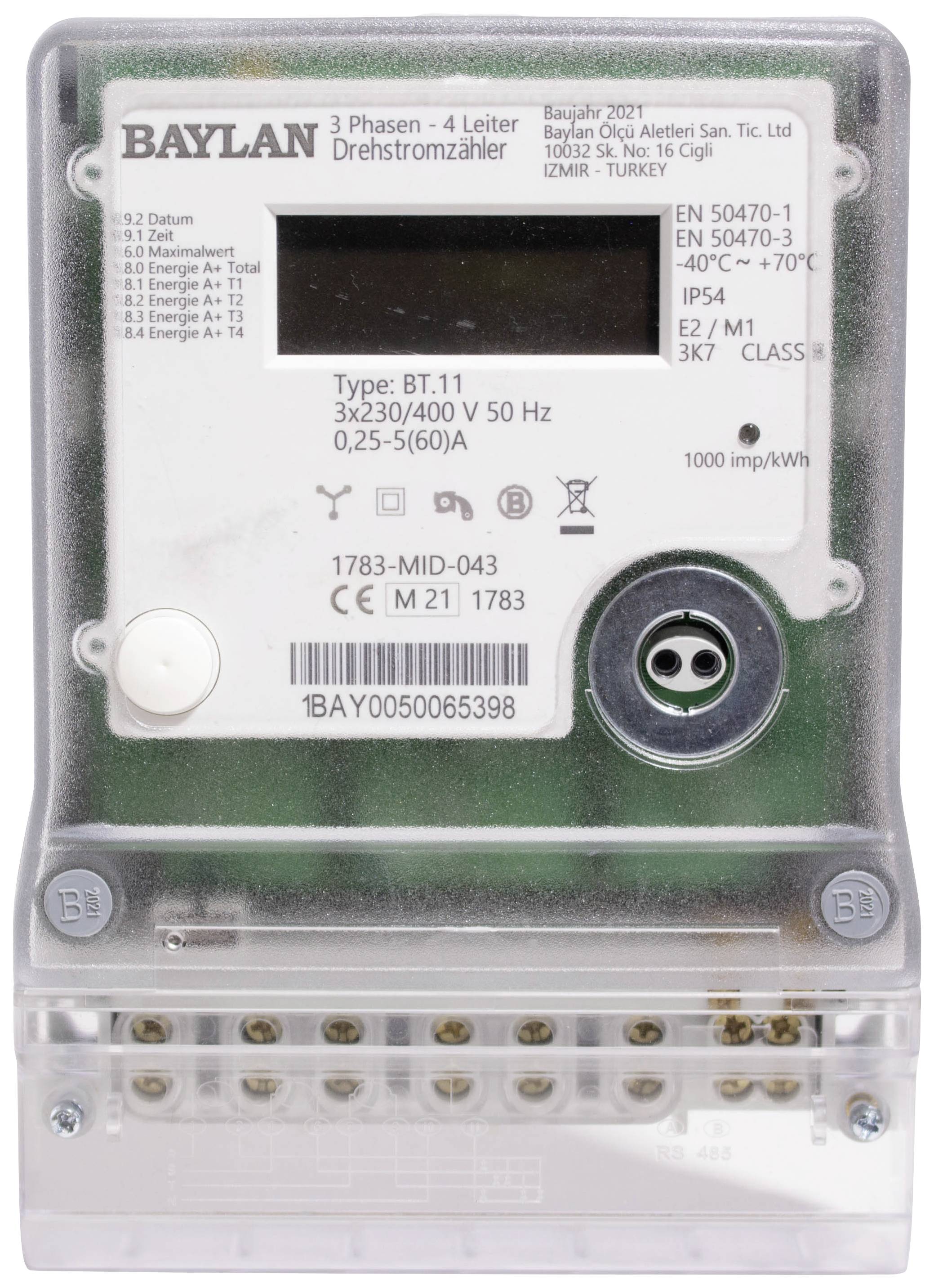 Counttec BT11 BT11 Drehstromzähler digital 60 A MID-konform: Ja 1 St.