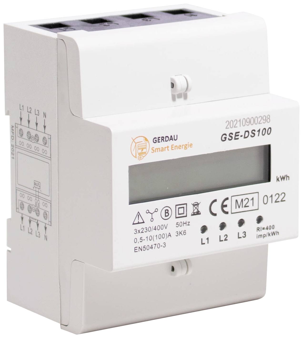 Counttec GSE-DS GSE-DS Drehstromzähler digital 100 A MID-konform: Ja 1 St.
