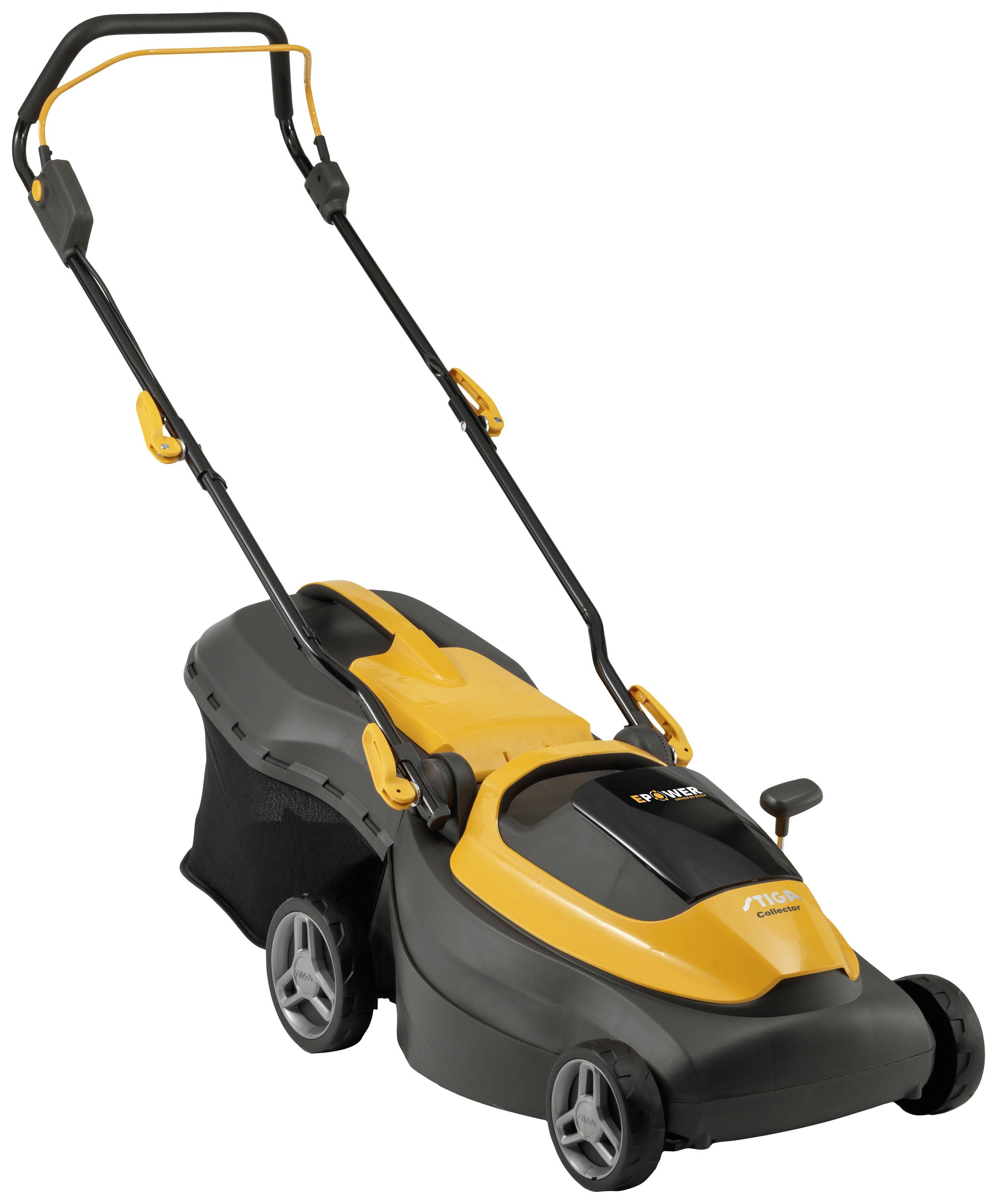 STIGA Collector 140e Akku Akku-Rasenmäher Höhenverstellbarer Griff mit Klappfunktion, inkl. Akku, inkl. Ladegerät 20V