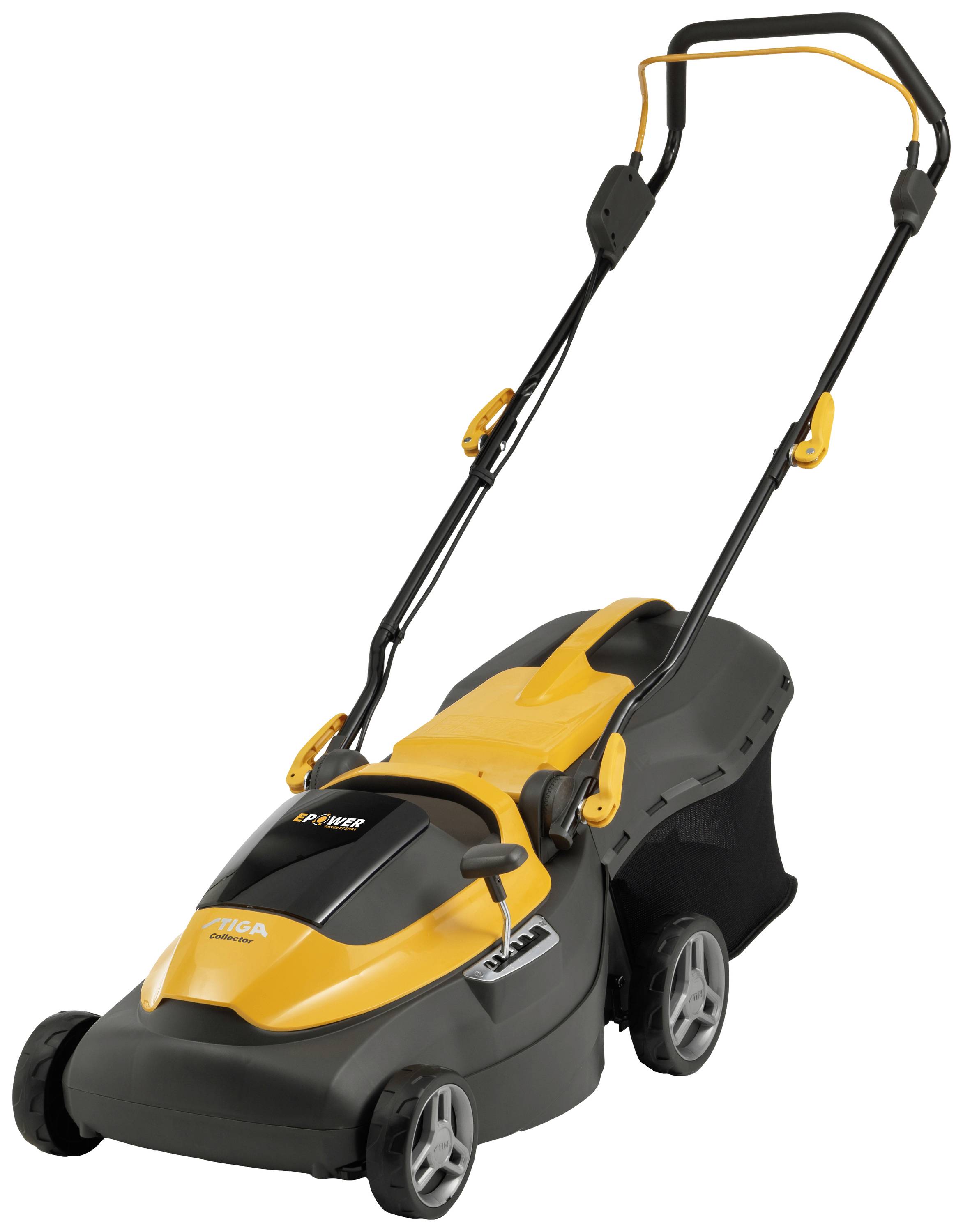 STIGA Collector 140e Akku Akku-Rasenmäher Höhenverstellbarer Griff mit Klappfunktion, inkl. Akku, inkl. Ladegerät 20V