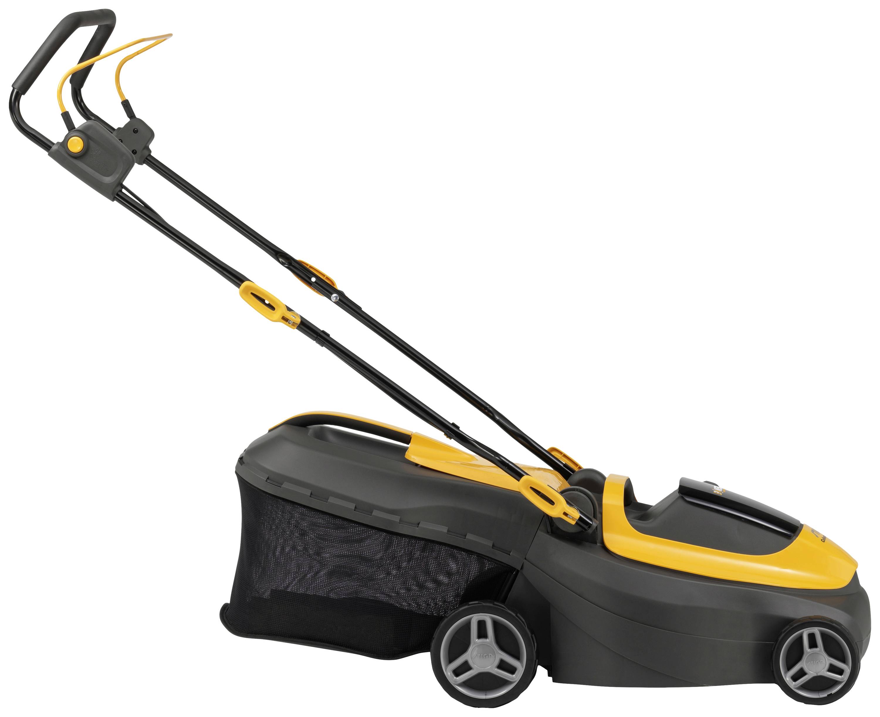 STIGA Collector 140e Akku Akku-Rasenmäher Höhenverstellbarer Griff mit Klappfunktion, inkl. Akku, inkl. Ladegerät 20V