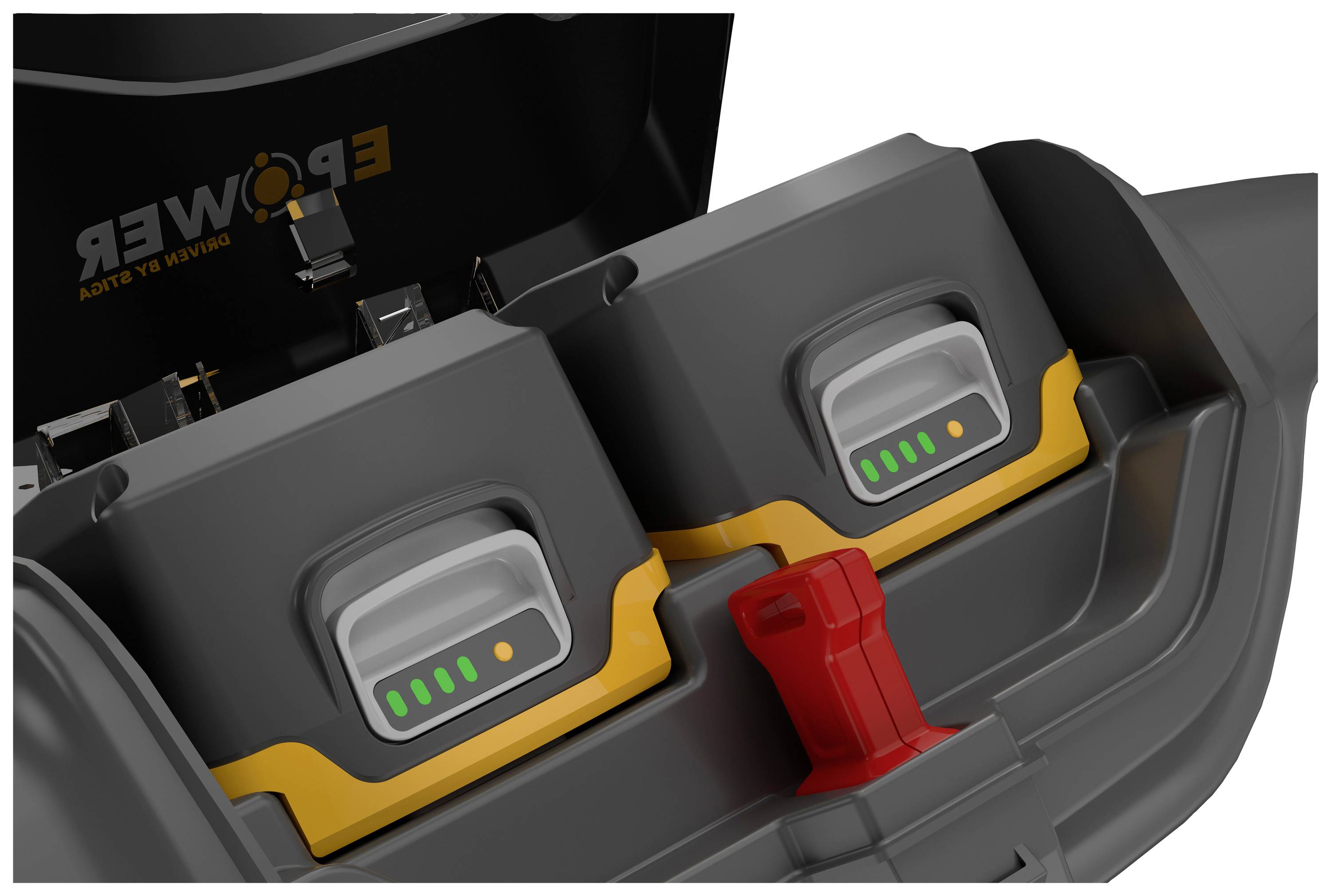 STIGA AERO 132e Akku Akku-Rasenmäher Höhenverstellbarer Griff mit Klappfunktion, inkl. Akku, inkl. Ladegerät 750W 20V