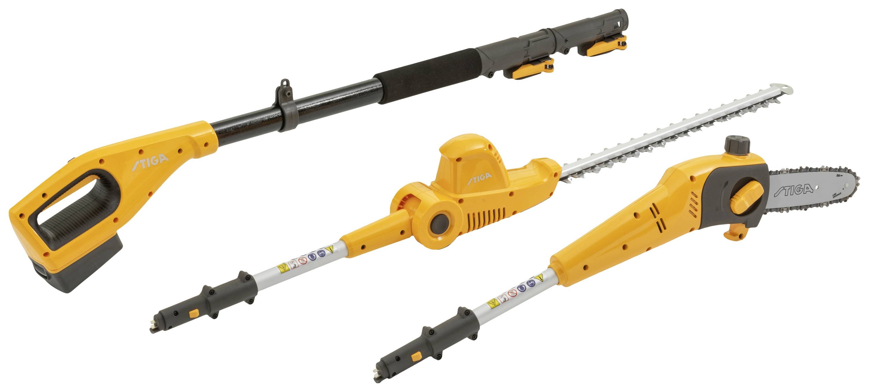 STIGA 271724108/ST2 MT 100e Akku Heckenschere, Hochentaster, Teleskopstiel inkl. Akku, inkl. Ladegerät 20V Li-Ion