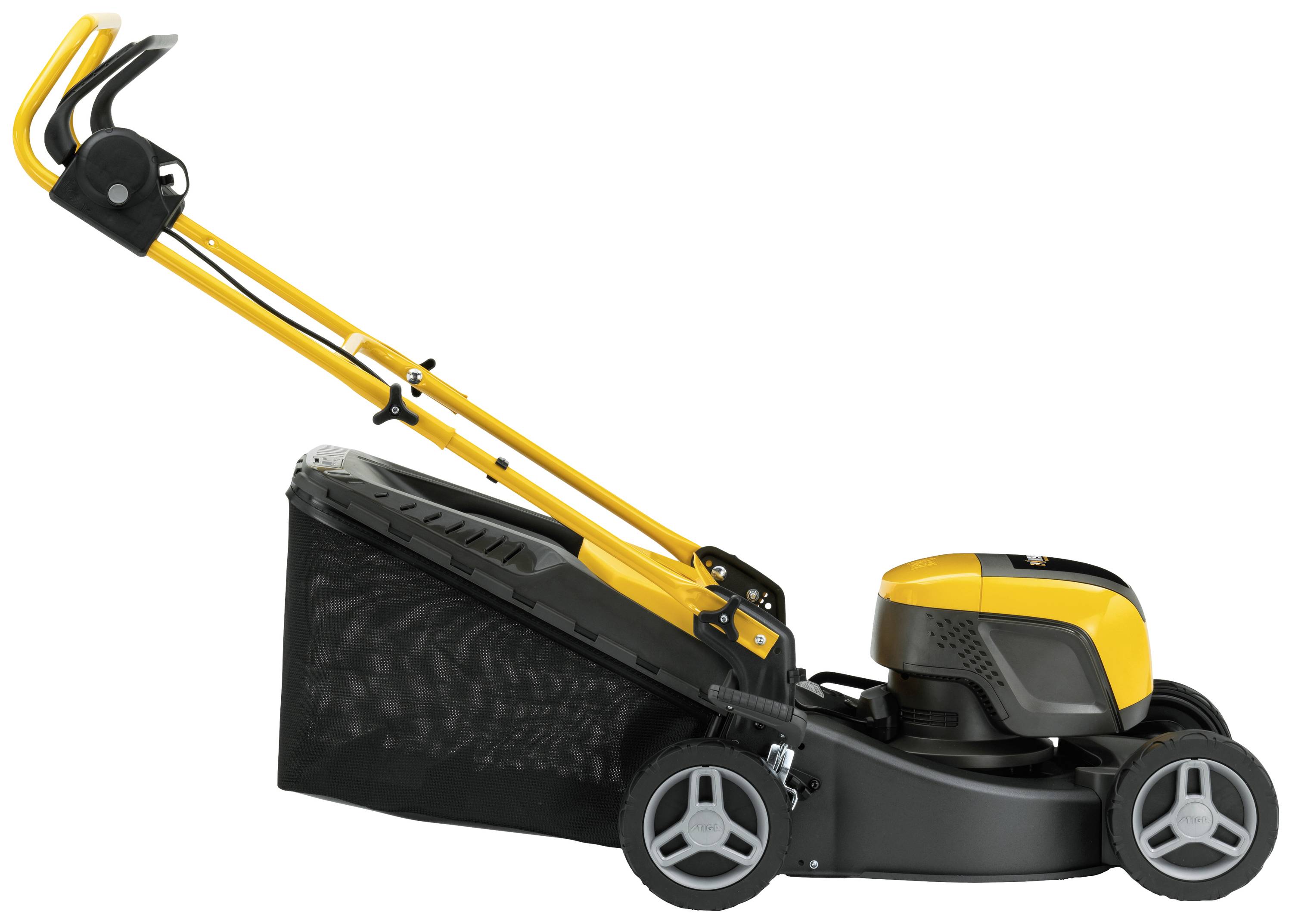 STIGA Collector 543 AE Akku Akku-Rasenmäher Höhenverstellbarer Griff mit Klappfunktion, inkl. Akku, inkl. Ladegerät 48V