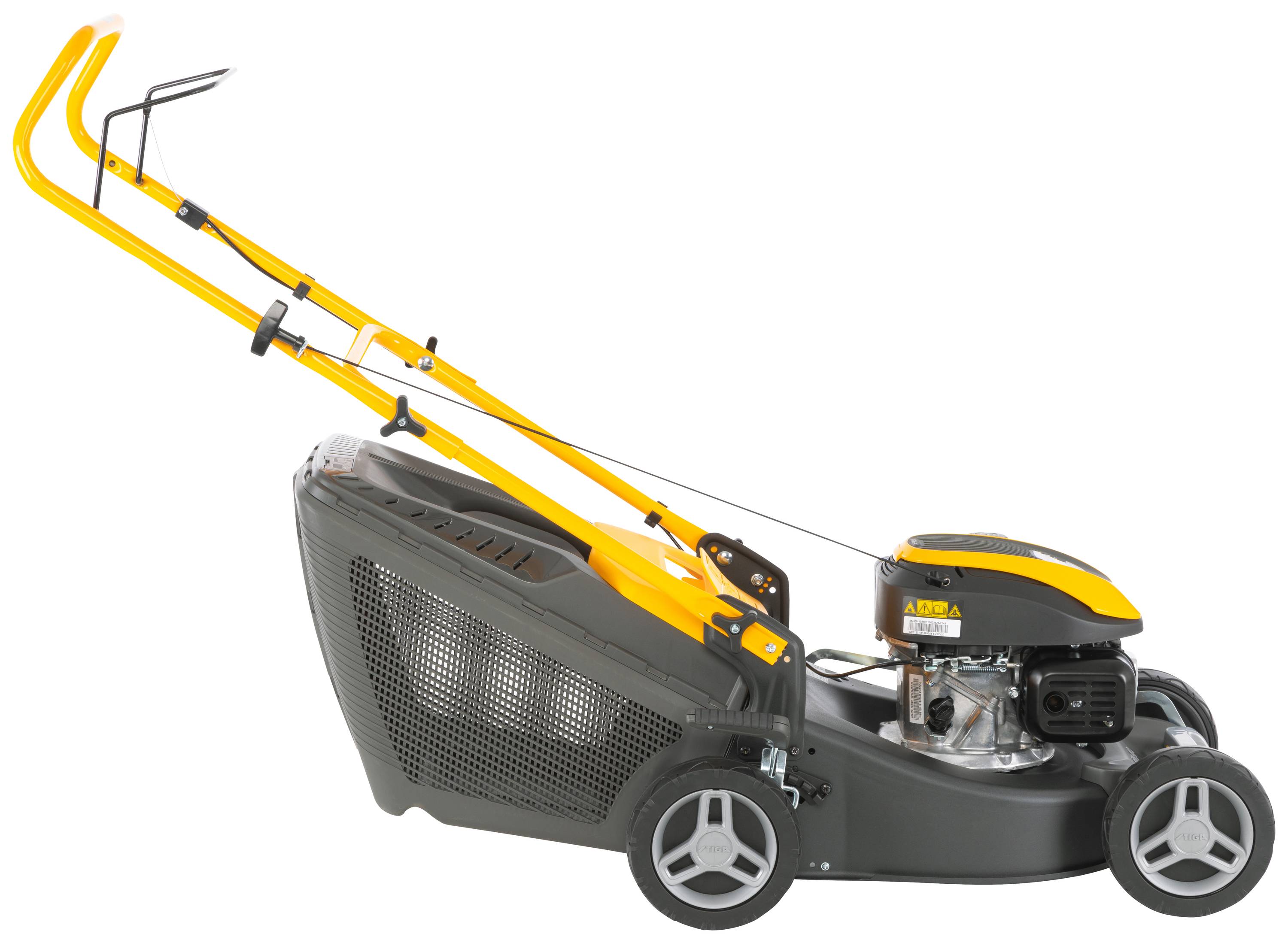 STIGA Collector 43 Benzin Rasenmäher Höhenverstellbarer Griff mit Klappfunktion 1.9kW / 2.6 PS Schnittbreite (max.) 41cm Geeignet