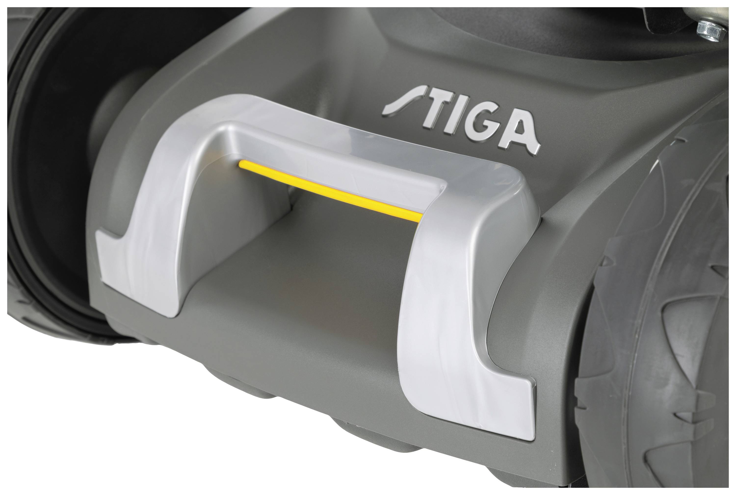 STIGA Collector 43 Benzin Rasenmäher Höhenverstellbarer Griff mit Klappfunktion 1.9kW / 2.6 PS Schnittbreite (max.) 41cm Geeignet