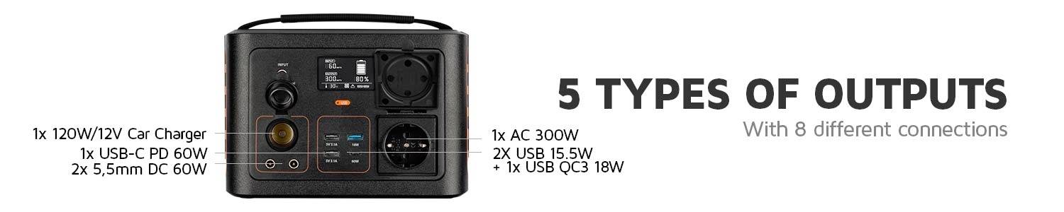 Xtorm by A-Solar XP300U Powerstation 78 Ah Li-Ion Schwarz mit Laderegler