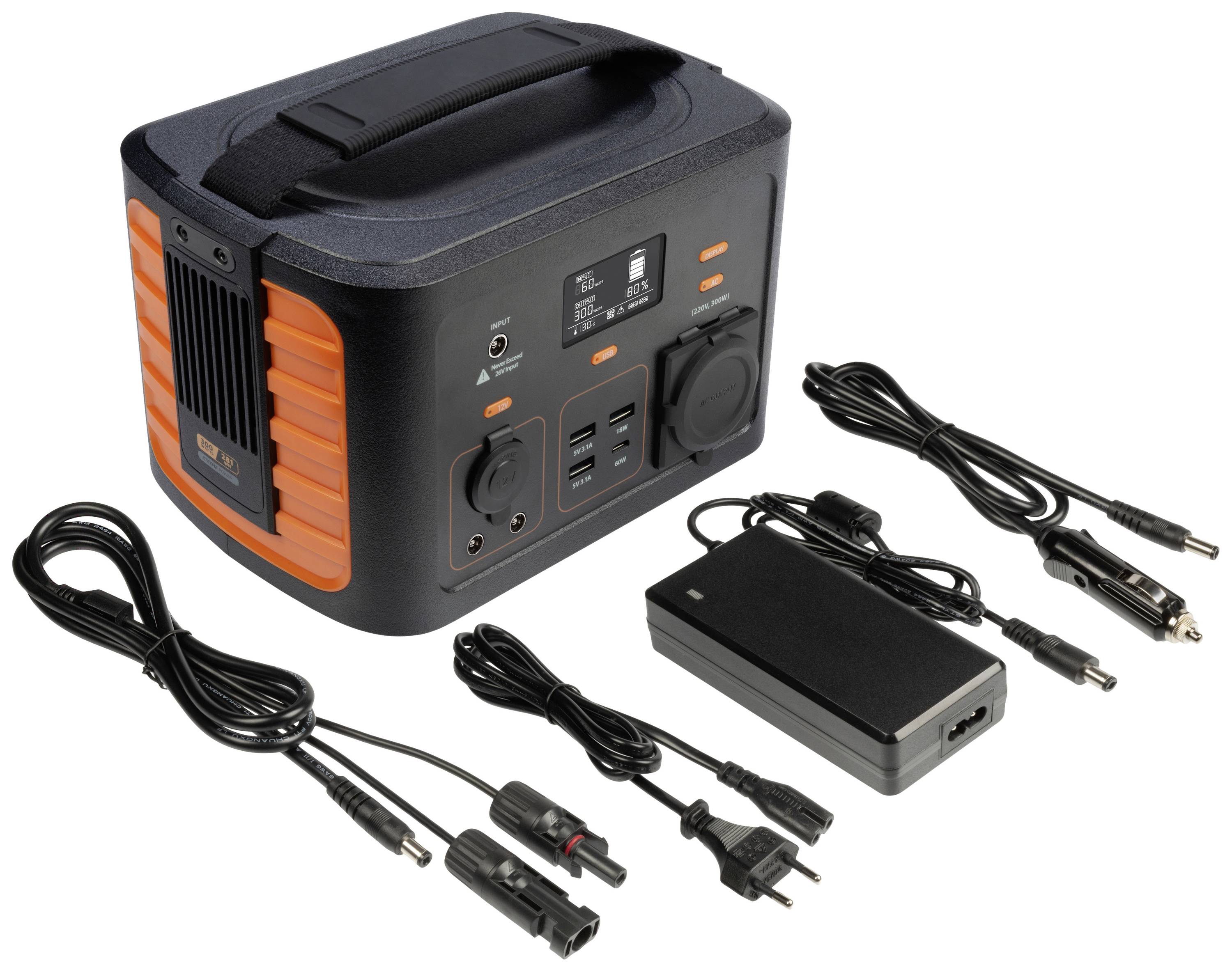 Xtorm by A-Solar XP300U Powerstation 78 Ah Li-Ion Schwarz mit Laderegler