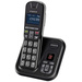 Emporia TH-21AB DECT Schnurloses Telefon analog Anrufbeantworter, Freisprechen, für Hörgeräte kompatibel, mit Basis Schwarz