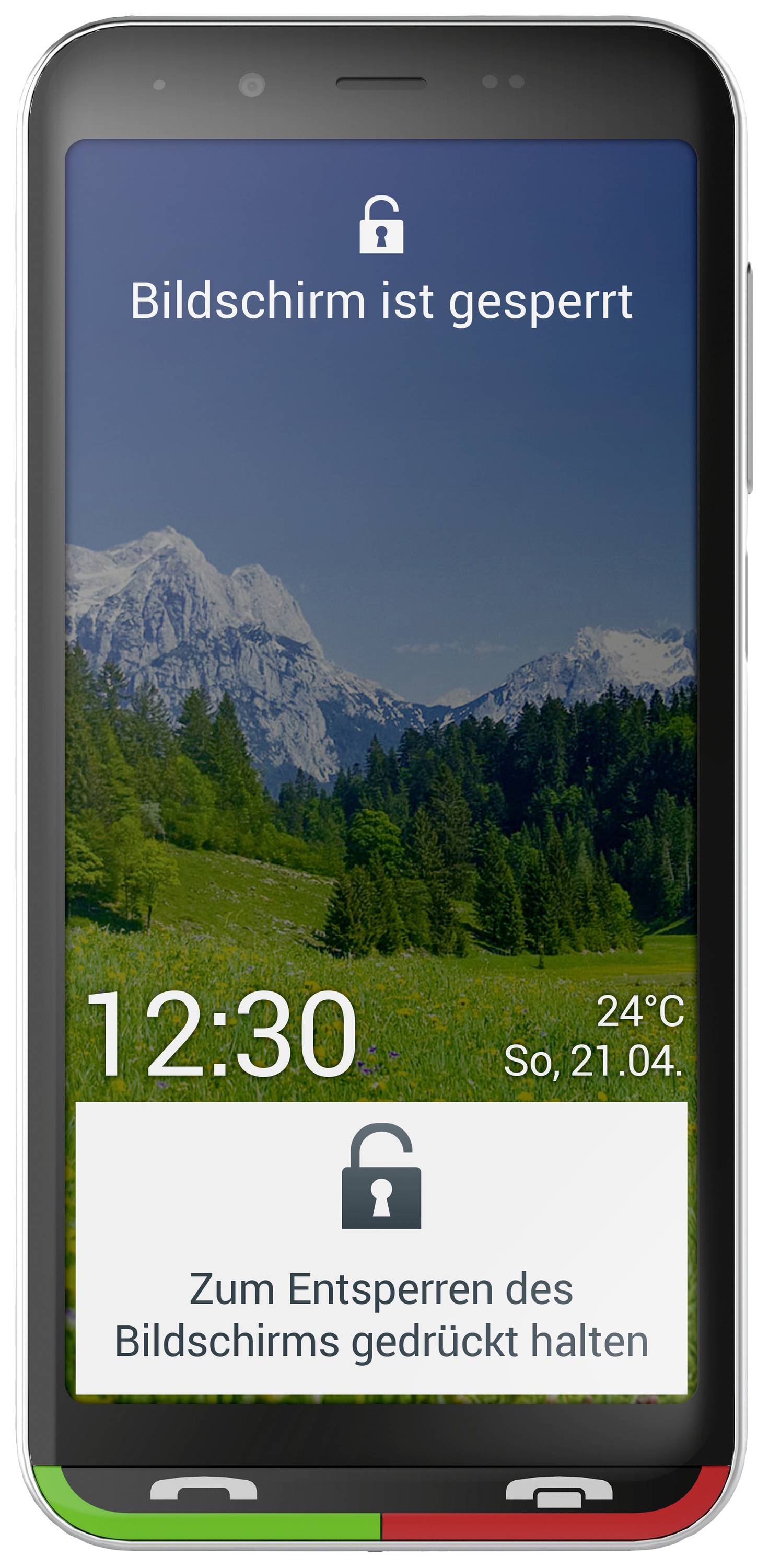 Emporia SUPEREASY 32 GB Schwarz/Silber 12.6 cm (4.95 Zoll) Senioren-Smartphone