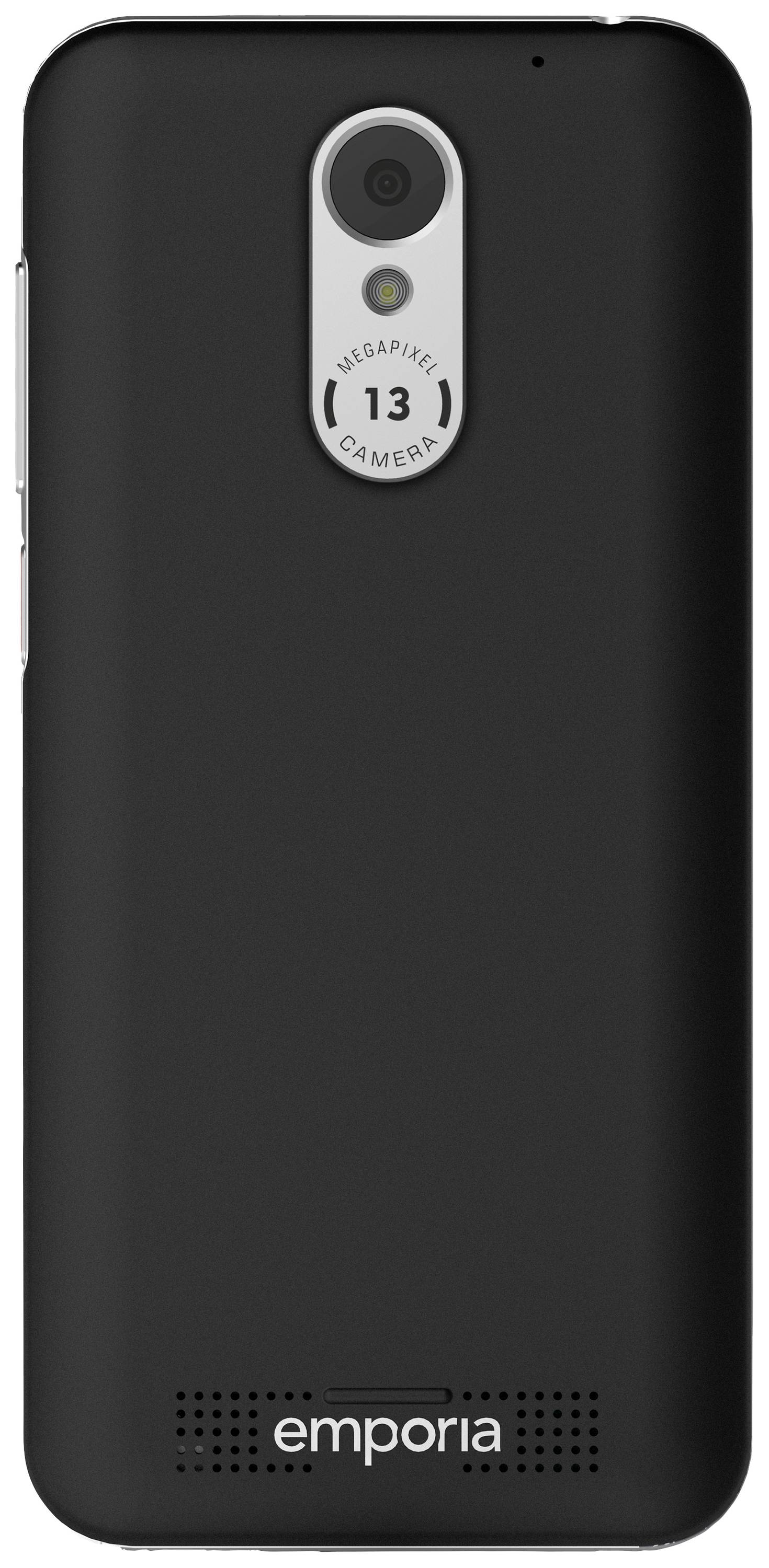 Emporia SUPEREASY 32 GB Schwarz/Silber 12.6 cm (4.95 Zoll) Senioren-Smartphone