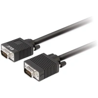 Club3D VGA Anschlusskabel VGA 15pol. Stecker, VGA 15pol. Stecker 3.00m Schwarz CAC-1703schraubbar, vergoldete Steckkontakte Club3D VGA Anschlusskabel VGA 15pol. Stecker, VGA 15pol. Stecker 3.00m Schwarz CAC-1703schraubbar, vergoldete Steckkontakte