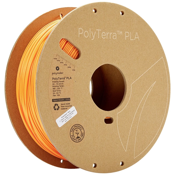 Polymaker 70848 PolyTerra PLA Filament PLA geringerer Kunststoffgehalt 1.75 mm 1000 g Orange (matt) Polymaker 70848 PolyTerra PLA Filament PLA geringerer Kunststoffgehalt 1.75 mm 1000 g Orange (matt)