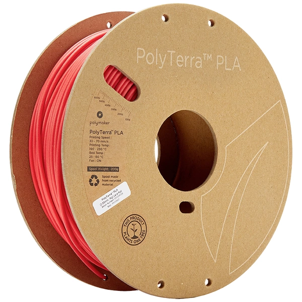 Polymaker 70827 PolyTerra PLA Filament PLA 2.85mm 1000g Rot (matt) 1St. Polymaker 70827 PolyTerra PLA Filament PLA 2.85mm 1000g Rot (matt) 1St.