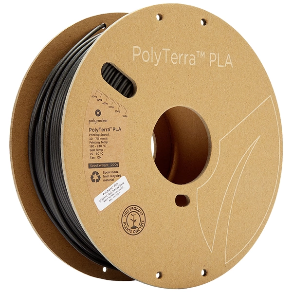 Polymaker 70821 PolyTerra PLA Filament PLA 2.85 mm 1000 g Schwarz (matt) 1 St. Polymaker 70821 PolyTerra PLA Filament PLA 2.85 mm 1000 g Schwarz (matt) 1 St.