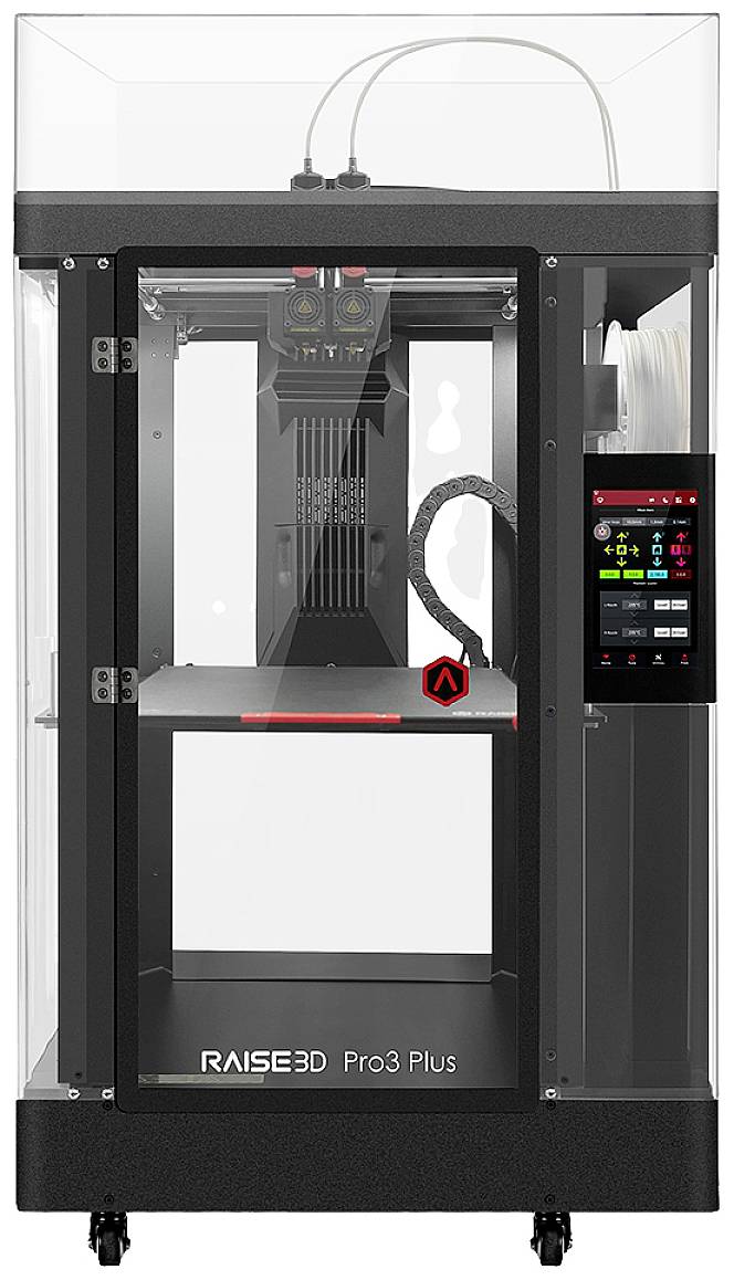 RAISE3D Pro3 Plus Dual Extruder 3D Drucker beheizbares Druckbett, Dual-Düsen-System (Dual Extruder), flexibles Metallbett, inkl. Filament, inkl. Geh