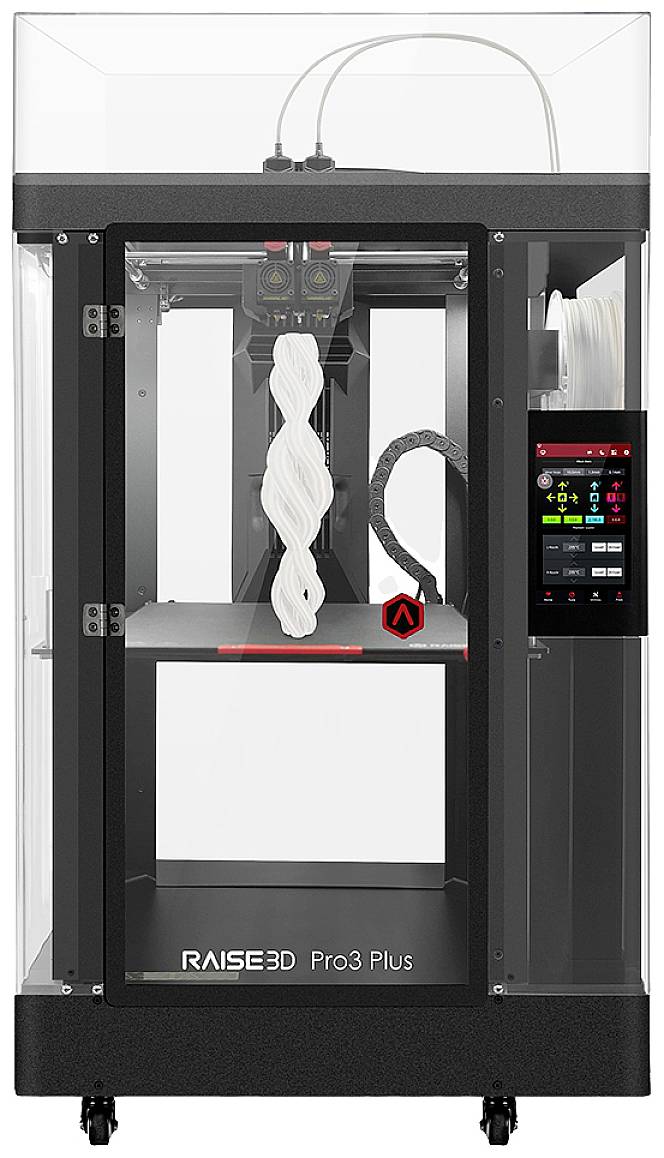 RAISE3D Pro3 Plus Dual Extruder 3D Drucker beheizbares Druckbett, Dual-Düsen-System (Dual Extruder), flexibles Metallbett, inkl. Filament, inkl. Geh