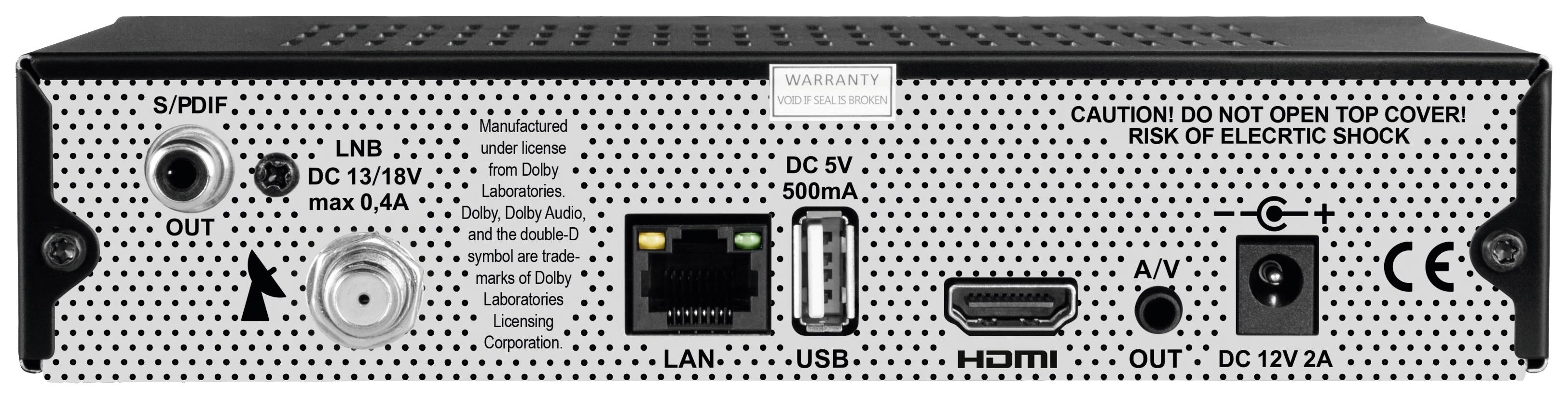 TechniSat DIGIT S3 DVR HD-SAT-Receiver Ethernet-Anschluss