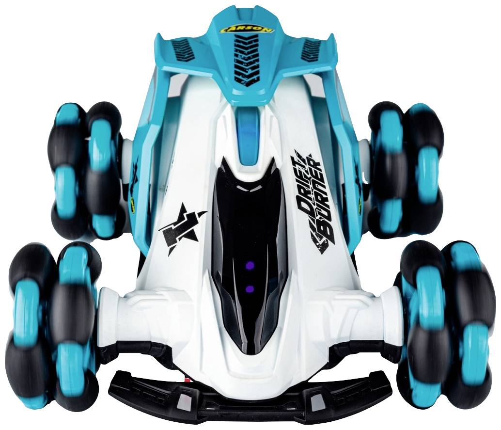 Carson RC Sport 404227 Drift Burner RC Einsteiger Modellauto Elektro Monstertruck Allradantrieb (4WD) inkl. Akku, Ladegerät und