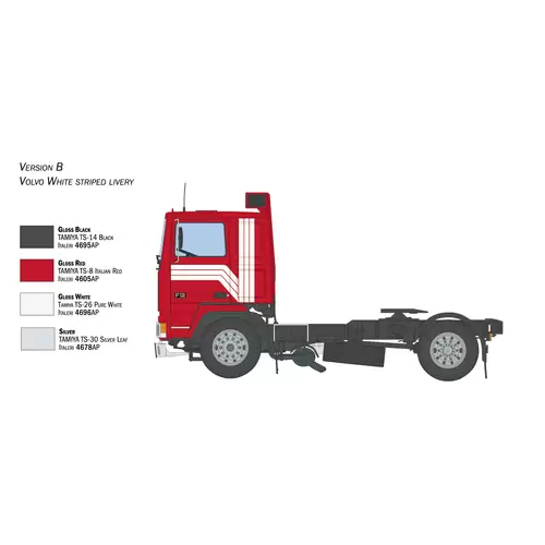 Italeri 3957 Volvo F-12 Intercooler Low Roof Truckmodell Bausatz 1:24 Italeri 3957 Volvo F-12 Intercooler Low Roof Truckmodell Bausatz 1:24